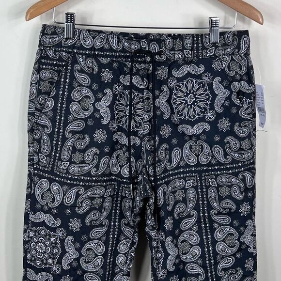 PacSun Black Paisley Drawstring Pants - Picture 2 of 12